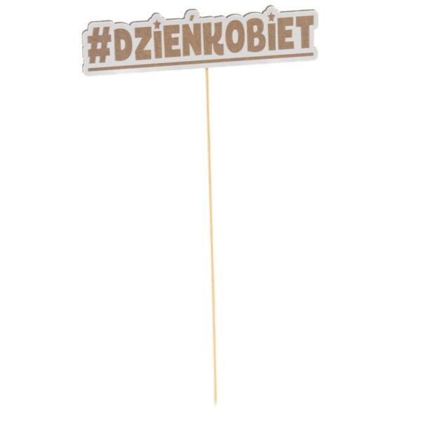 Pik topper dzień kobiet hashtag - zestaw 10szt. - obrazek 2